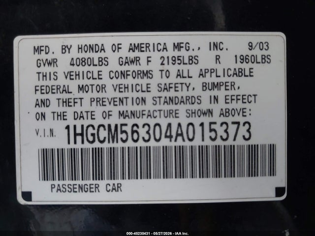Honda Accord 2.4 Lx