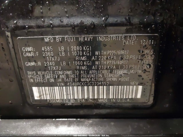 Subaru Outback 2.5i Limited