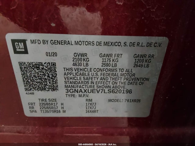 Chevrolet Equinox Awd Lt 1.5l Turbo
