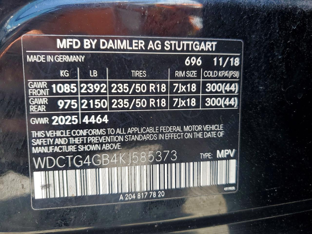 Mercedes-Benz GLA 250 4matic
