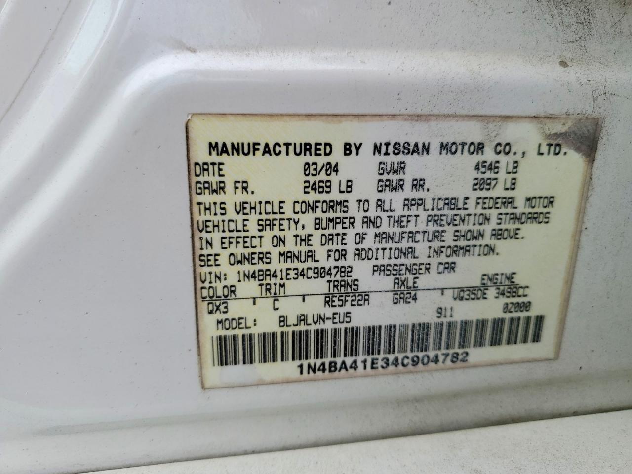 Nissan Maxima 3.5 Se