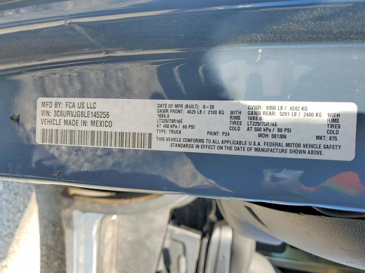 Ram Promaster 1500 High