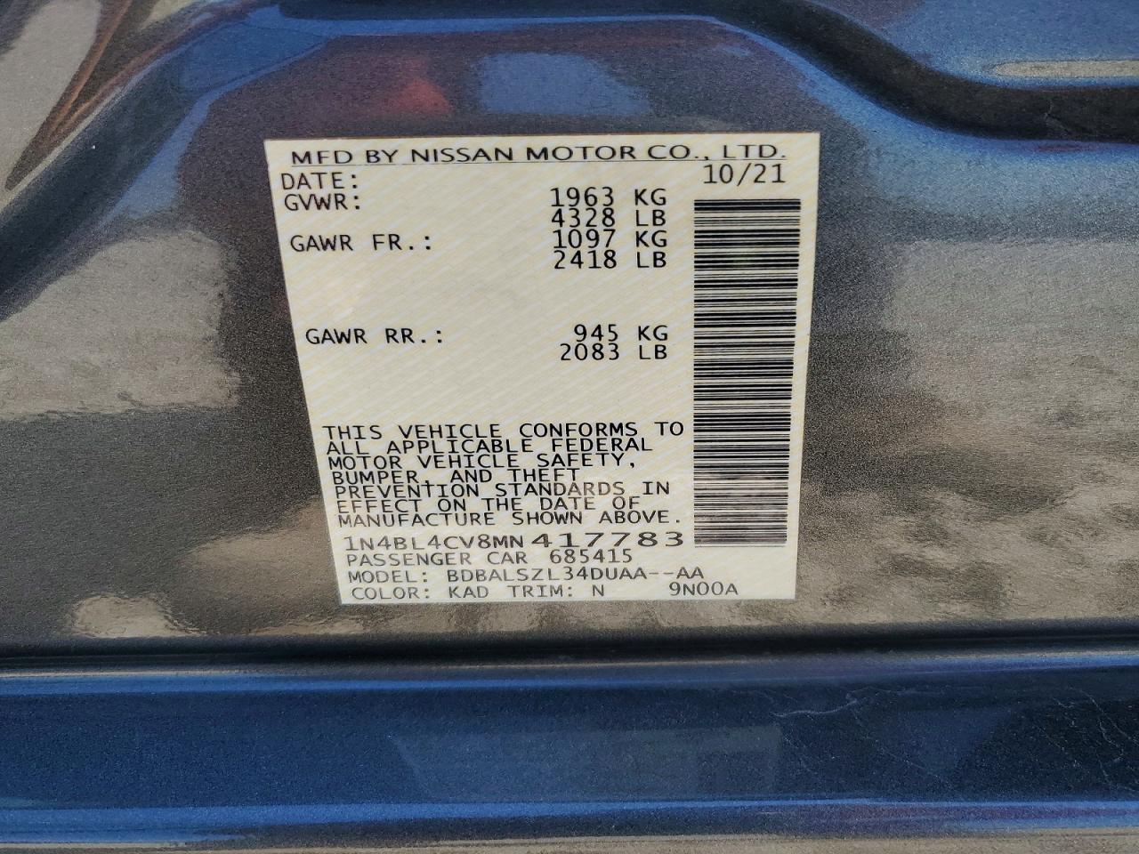 Nissan Altima Sr