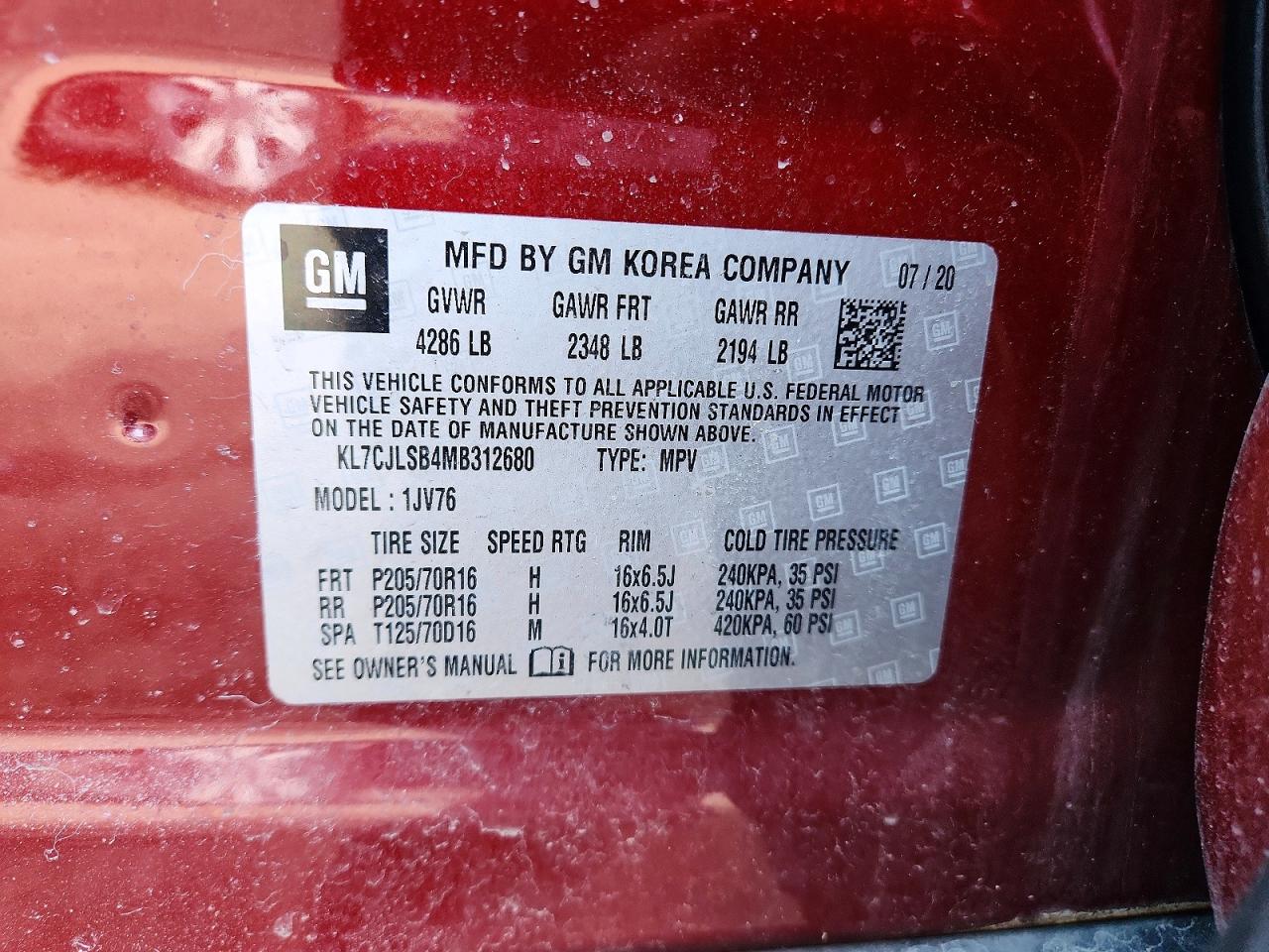 Chevrolet Trax 1lt