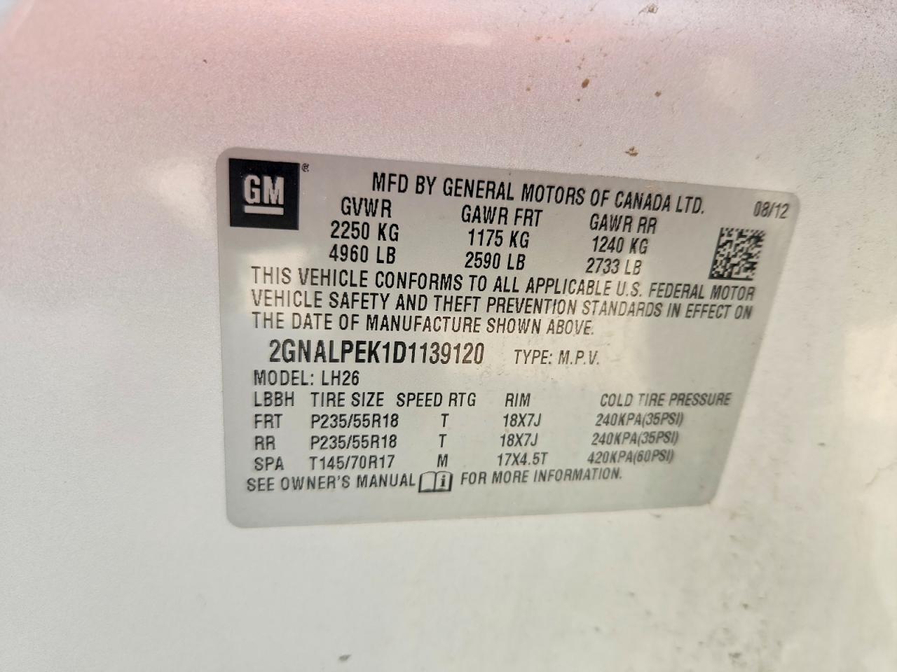 Chevrolet Equinox Lt