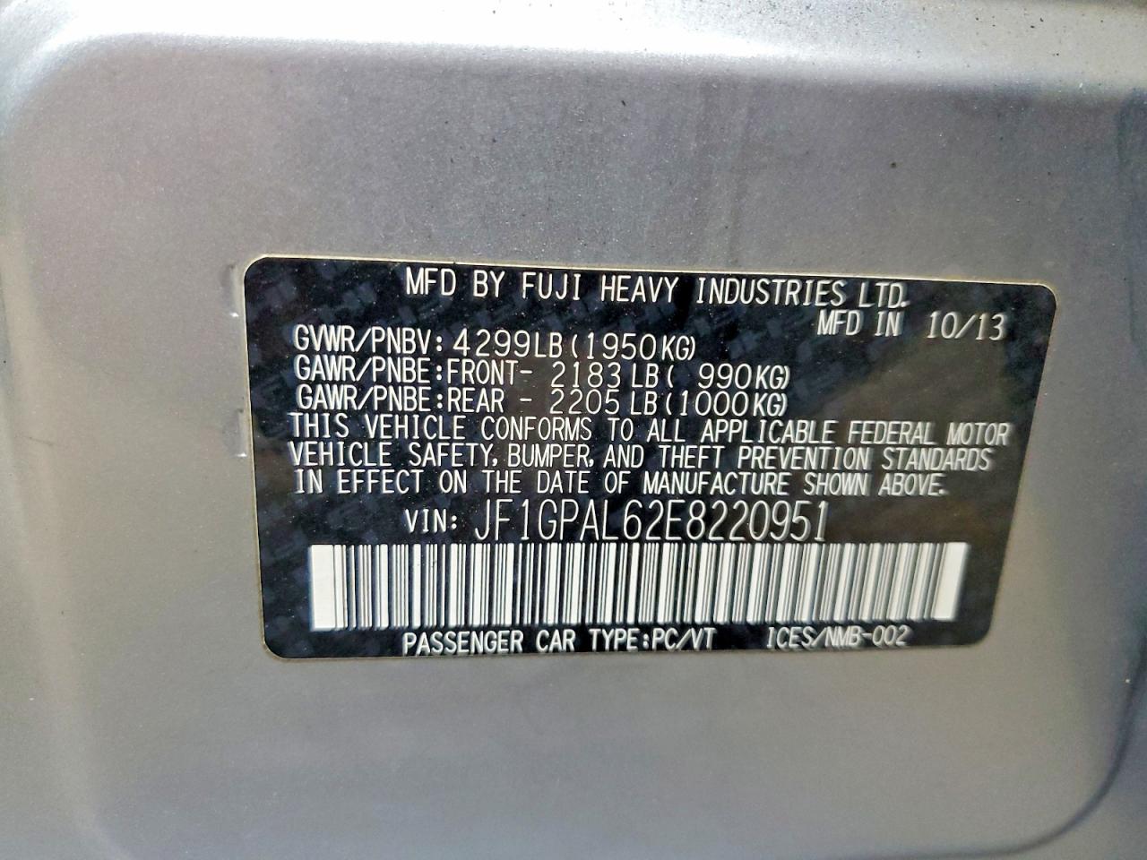 Subaru Impreza Sport Premium