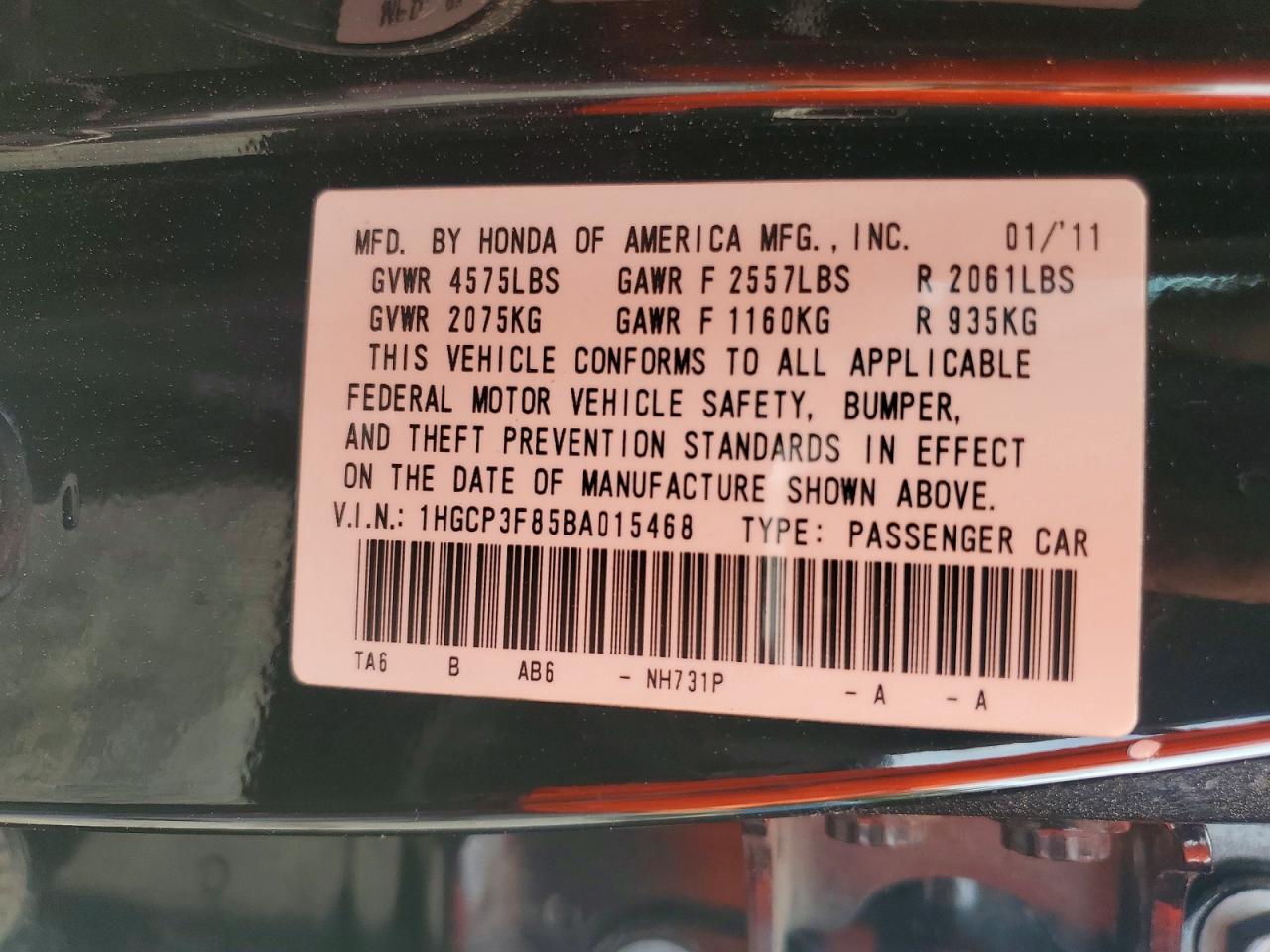 Honda Accord Exl