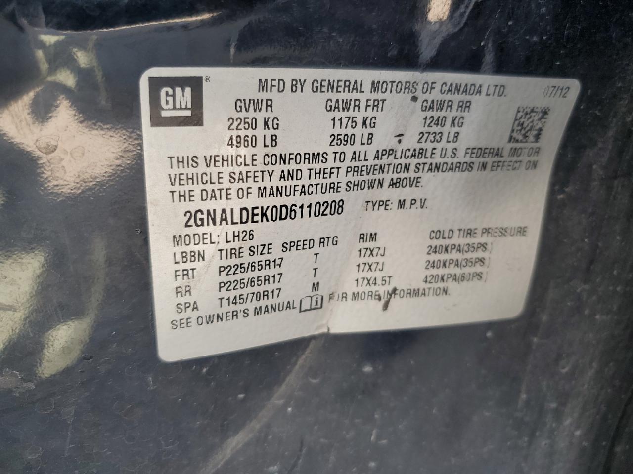 Chevrolet Equinox Lt
