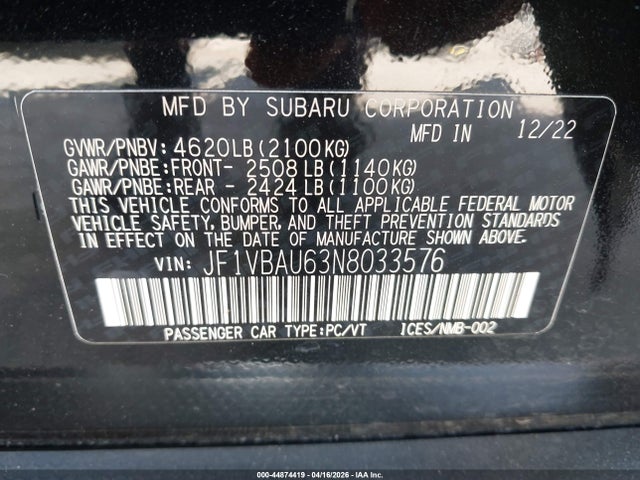 Subaru WRX Gt