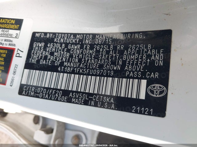 Toyota Camry Se