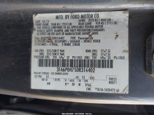 Ford Fusion Se