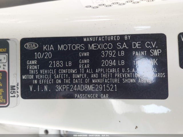 Kia Forte Lxs