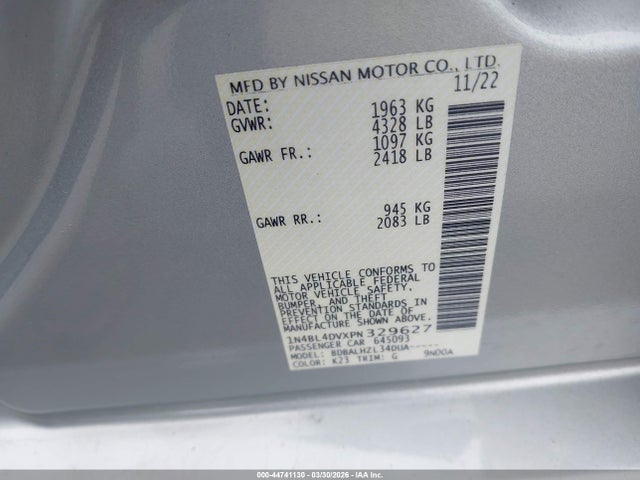 Nissan Altima Sv Fwd