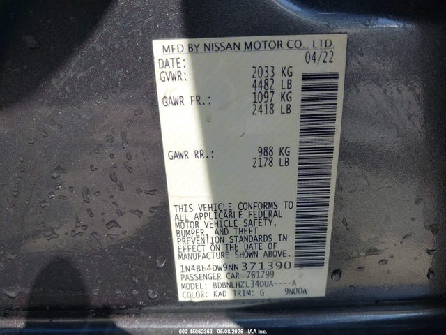Nissan Altima Sv Intelligent Awd