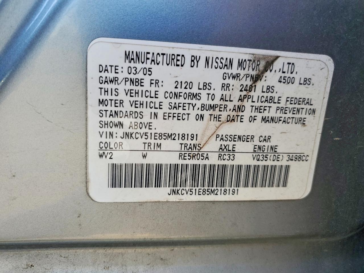 INFINITI G35