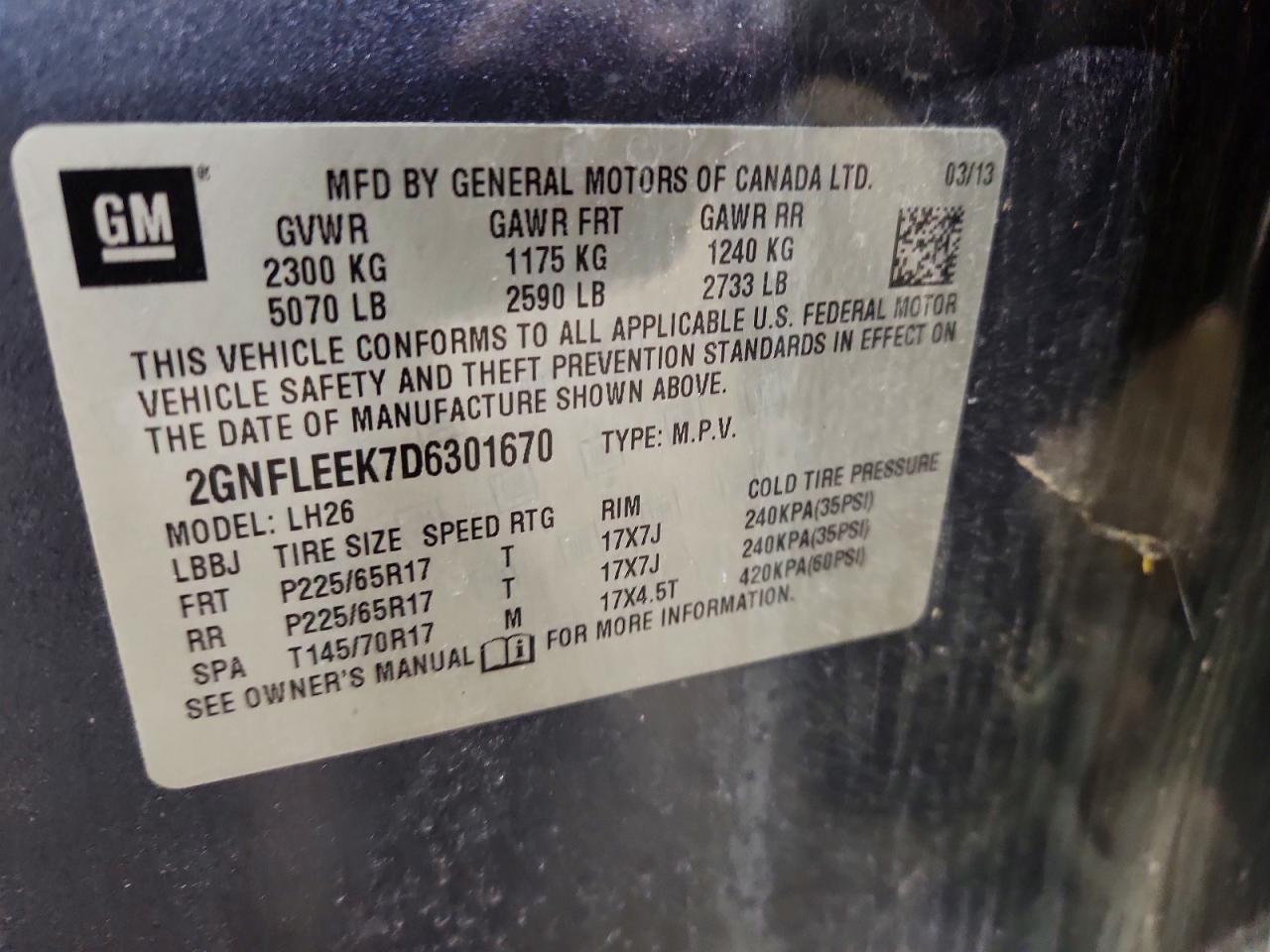 Chevrolet Equinox Lt