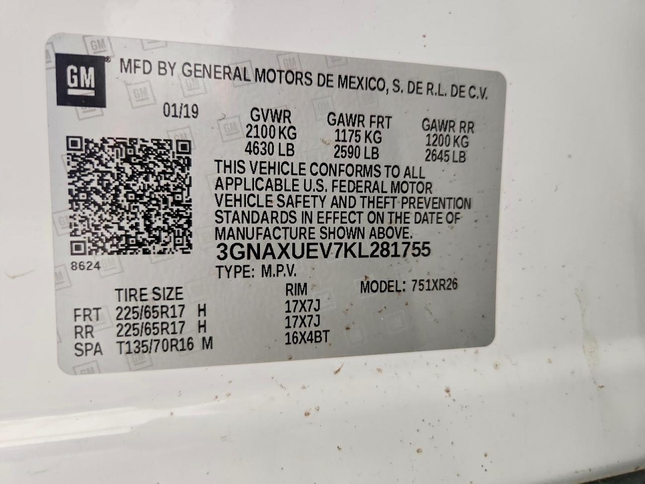 Chevrolet Equinox Lt
