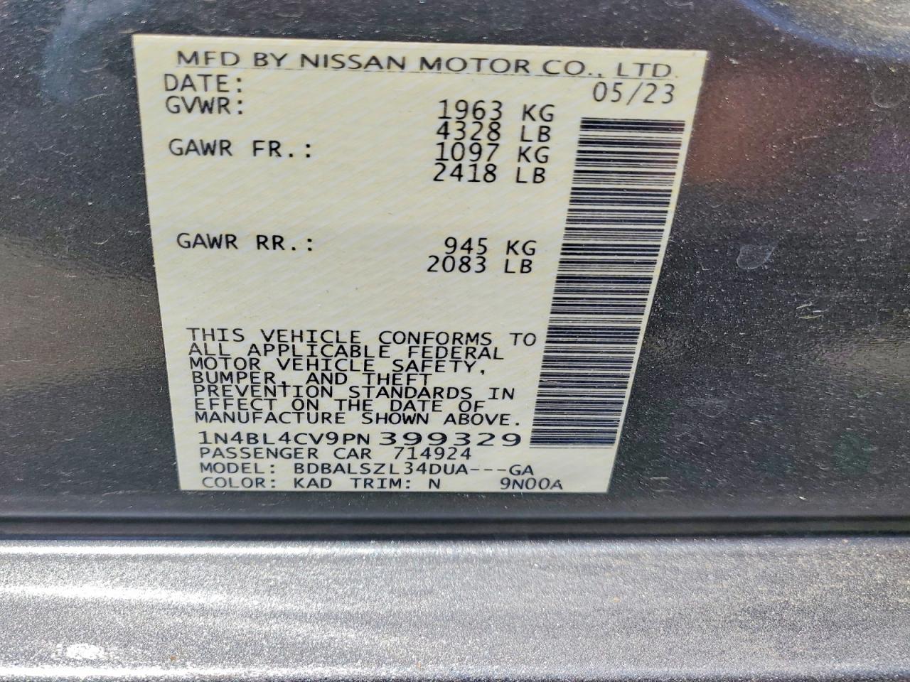 Nissan Altima 2.5 Sr