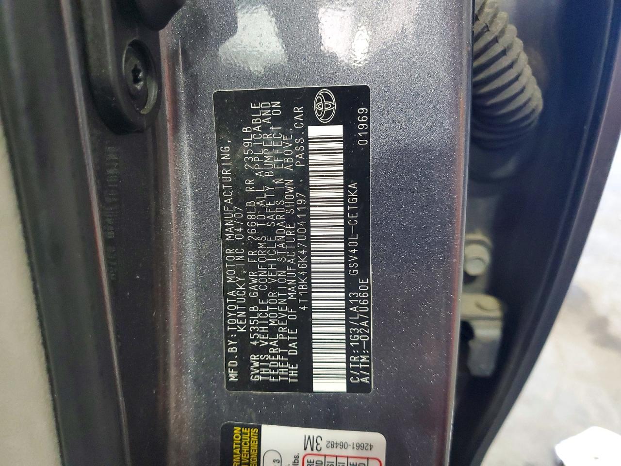 Toyota Camry Xle V6