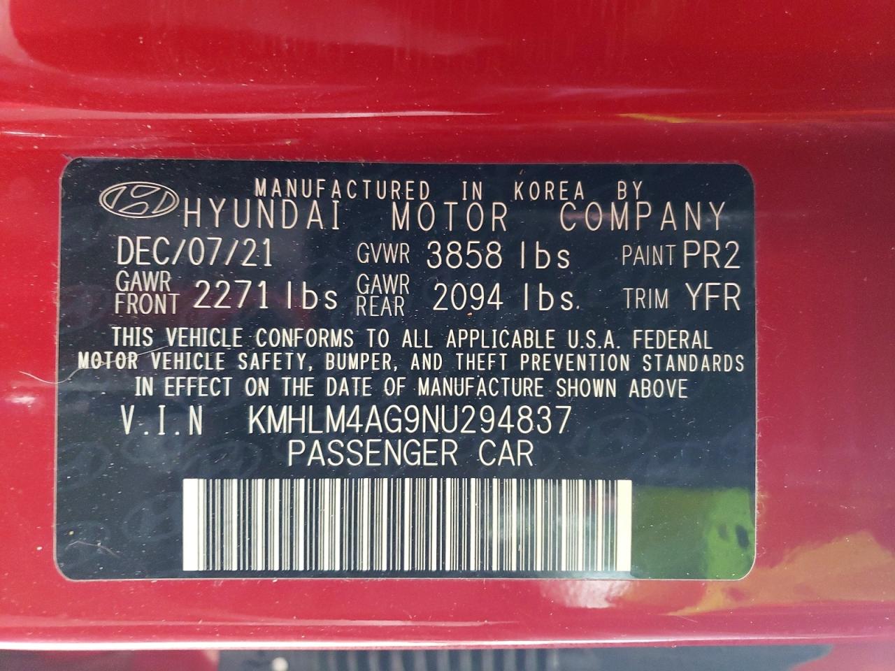Hyundai ELANTRA Sel