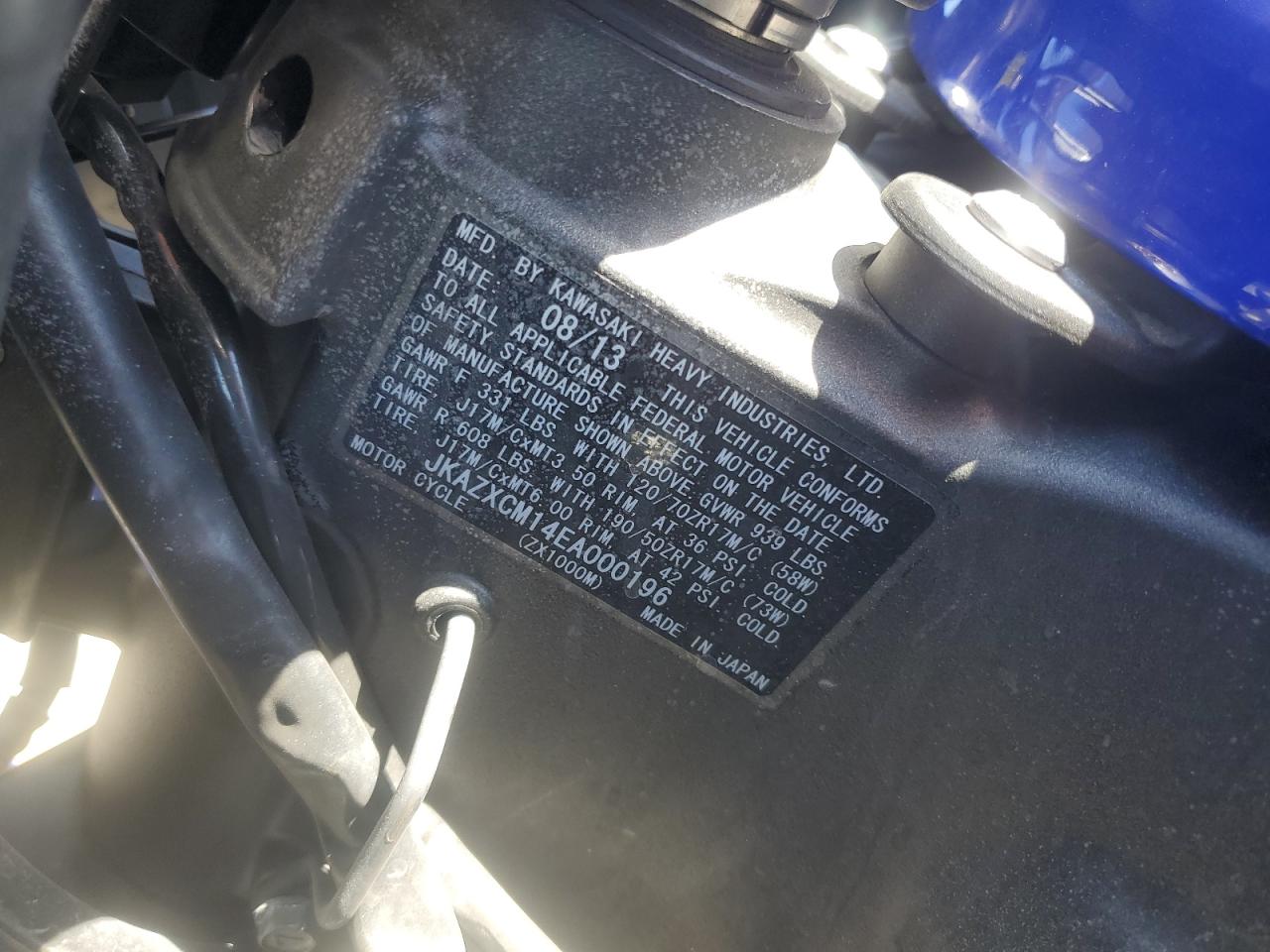 Kawasaki Zx1000 M M