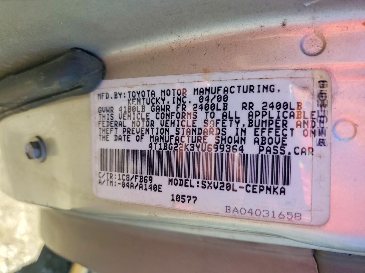 Toyota Camry Ce