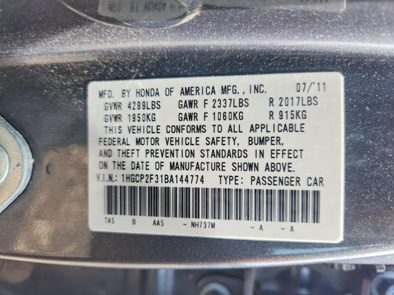 Honda Accord Lx