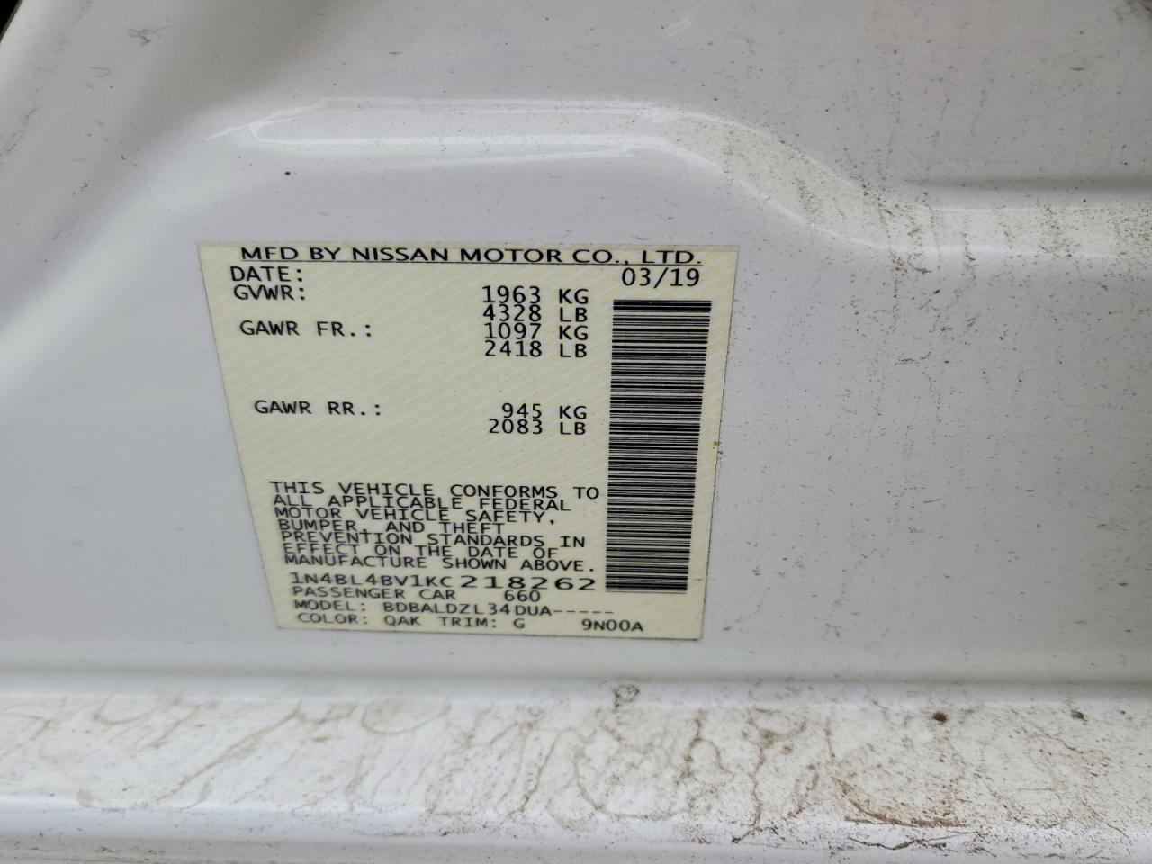 Nissan Altima 2.5 S
