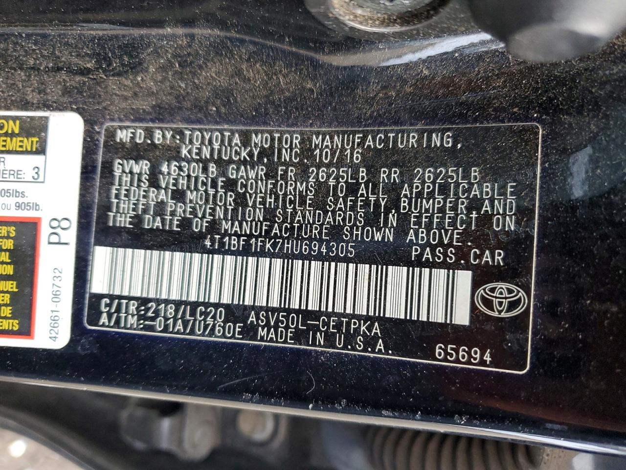 Toyota Camry Xse