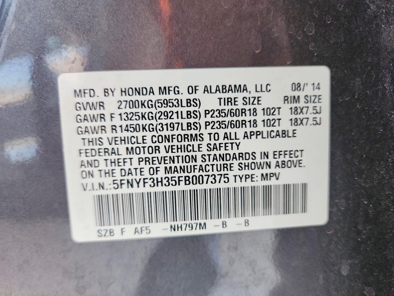 Honda Pilot Se