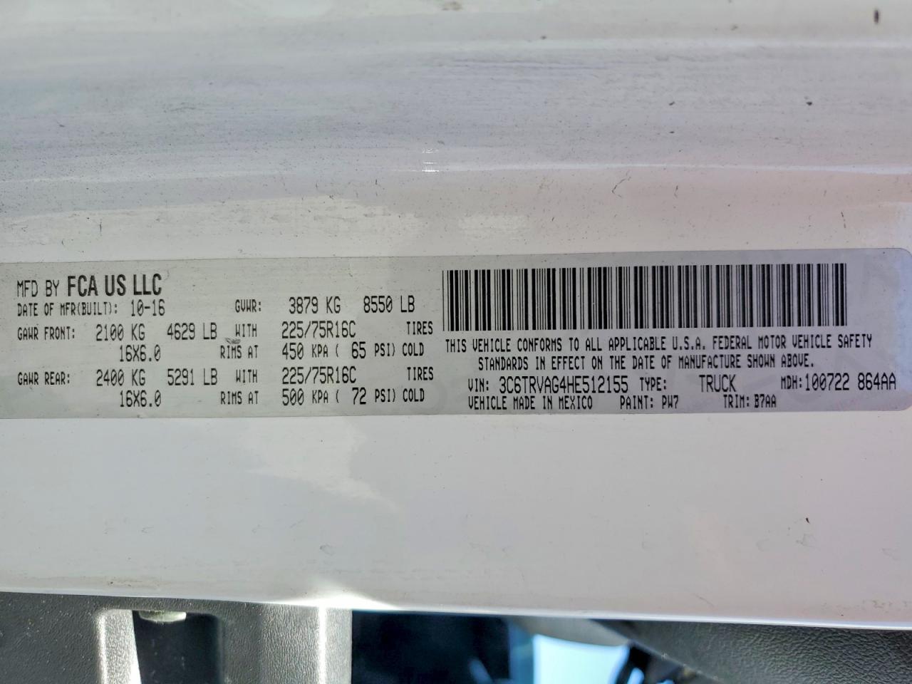 Ram Promaster 1500 Standard