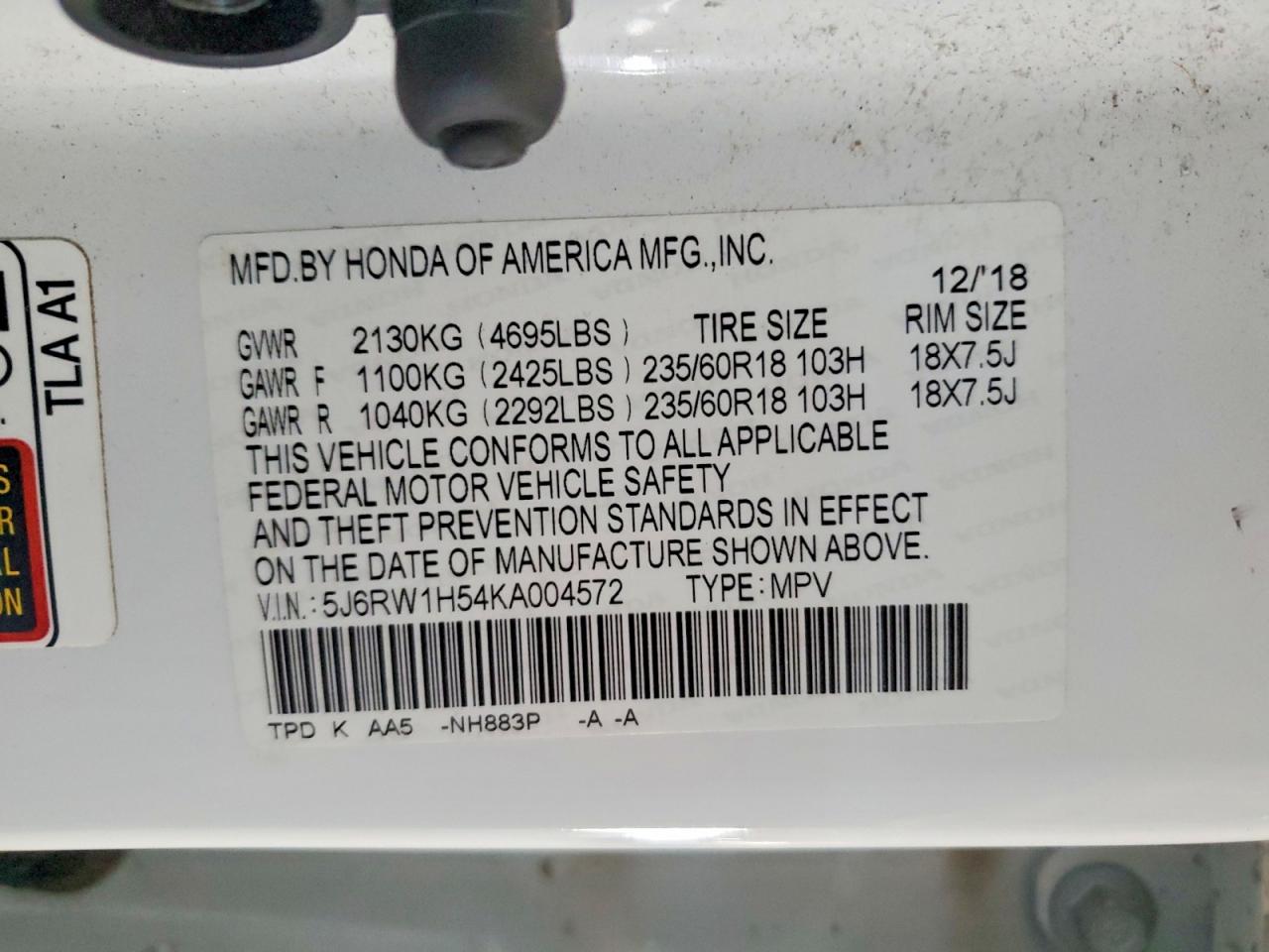 Honda Crv Ex