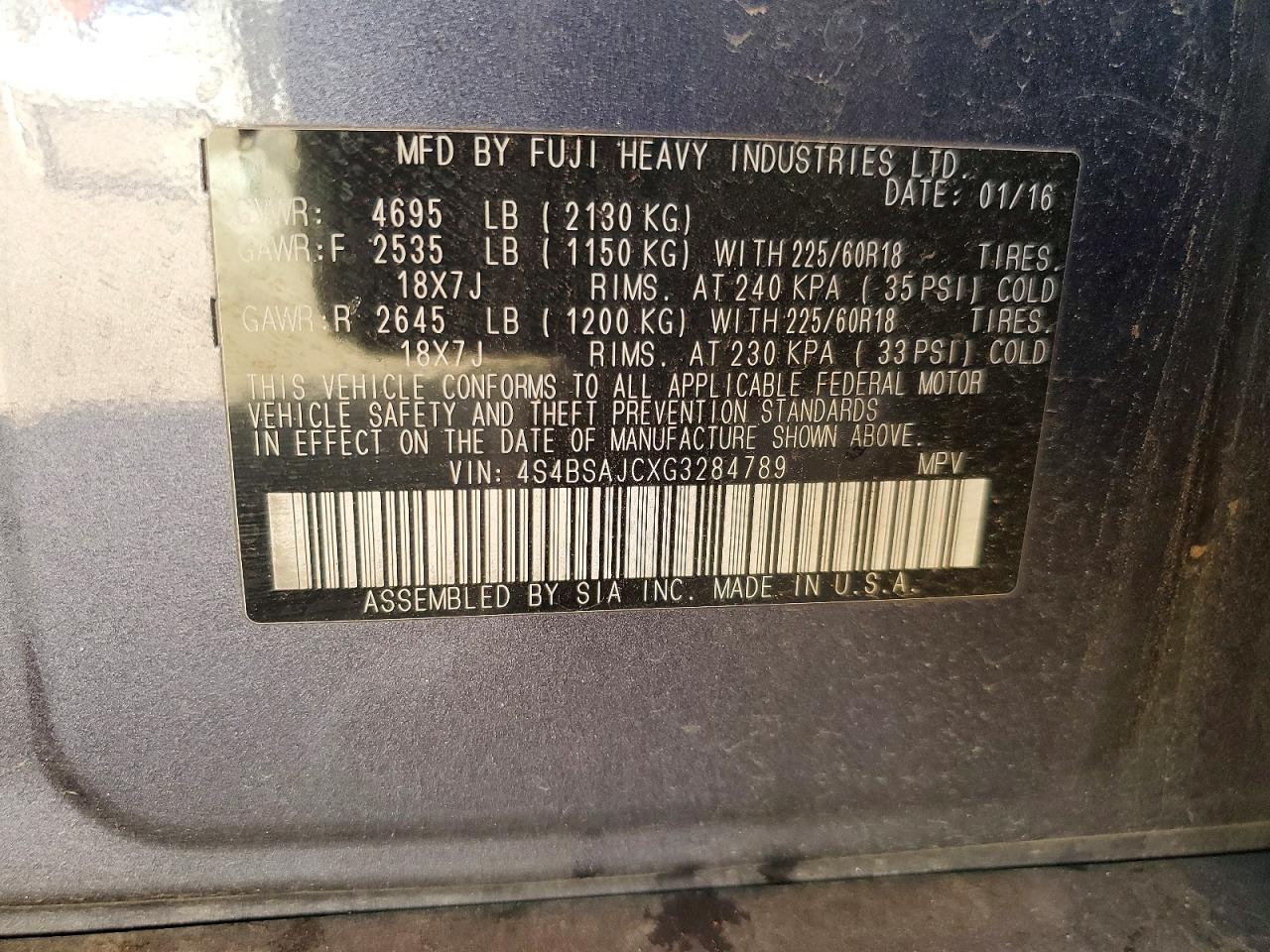 Subaru Outback 2.5i Limited