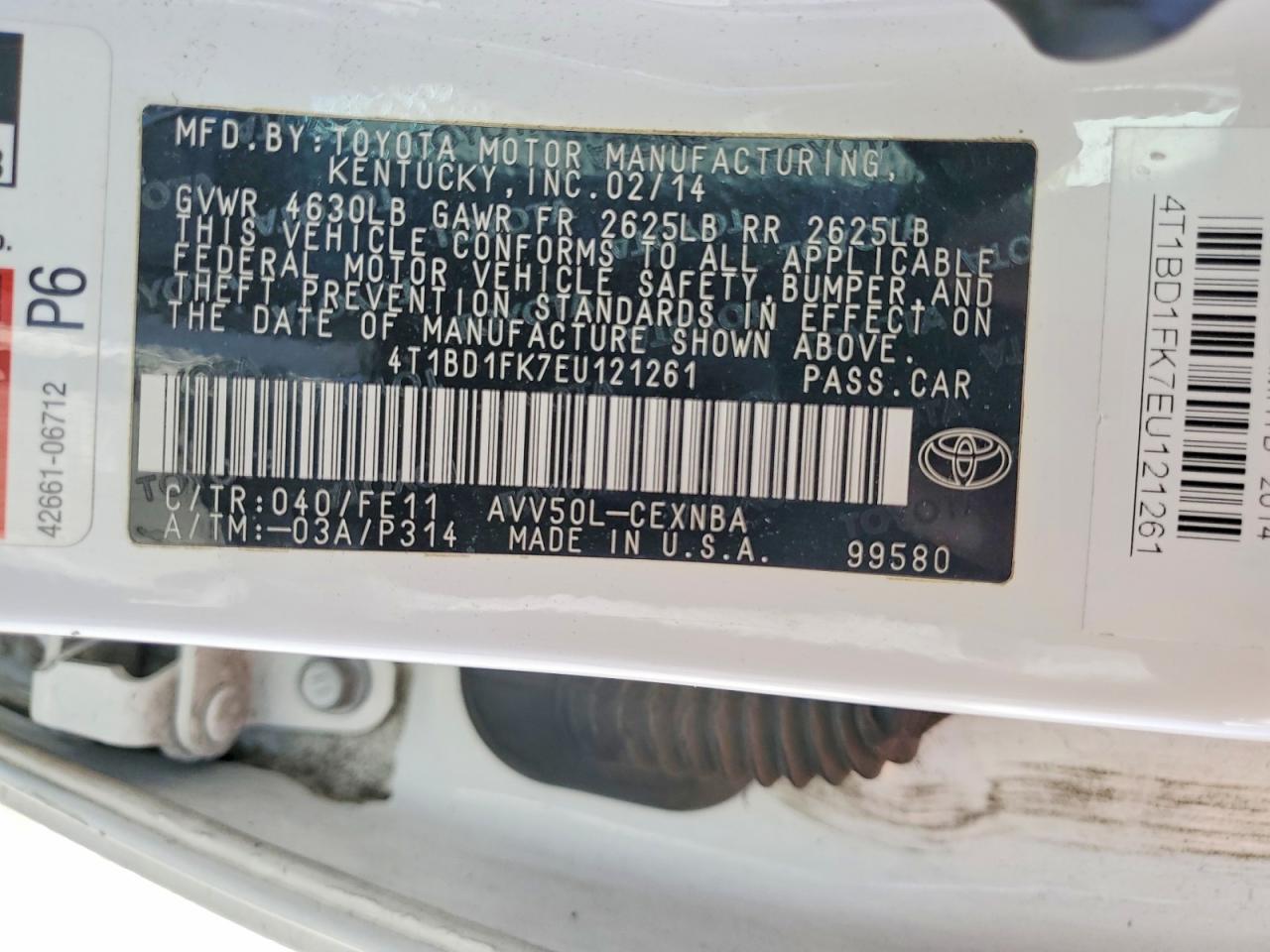 Toyota Camry Le