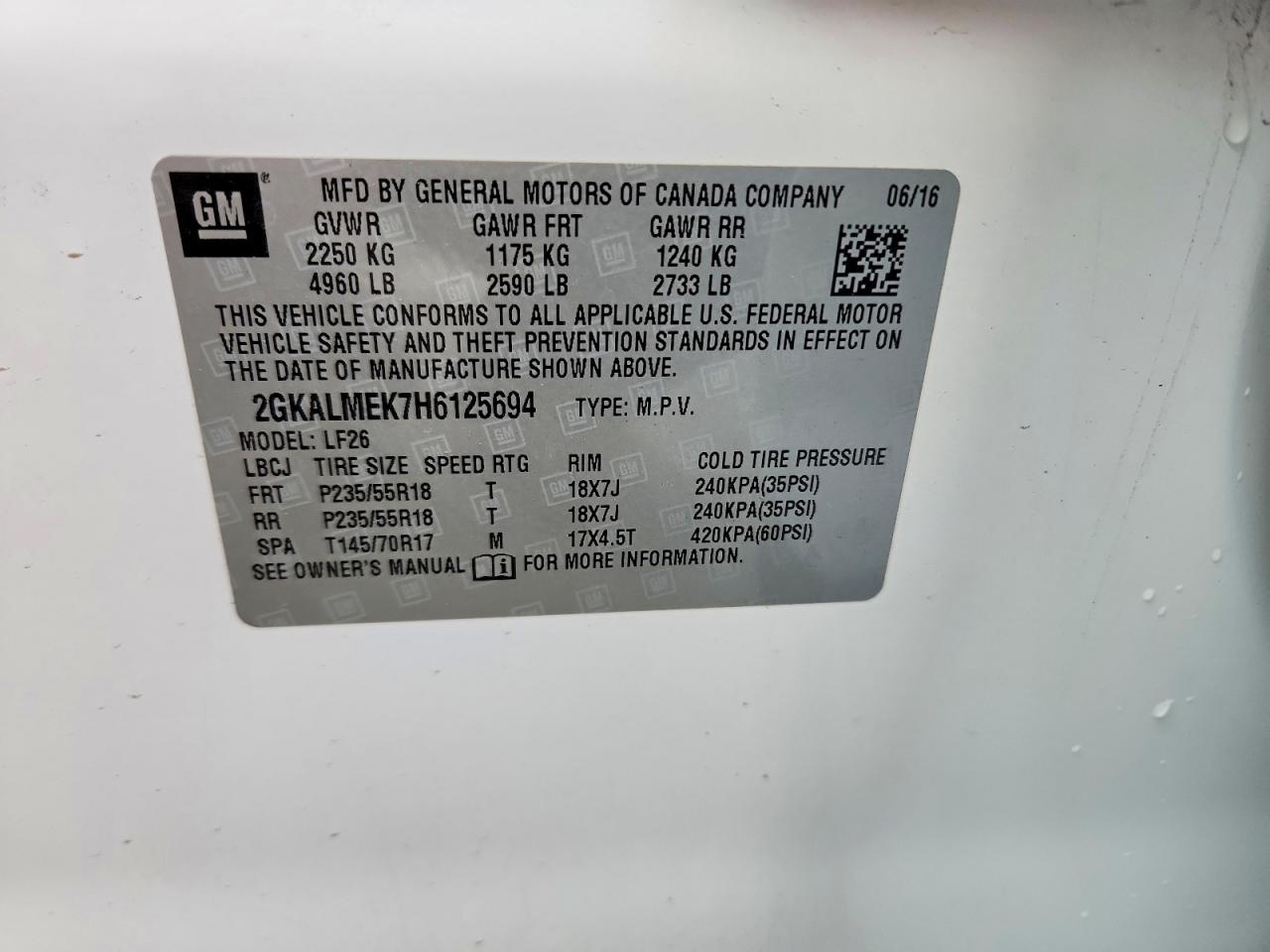 GMC Terrain Sle
