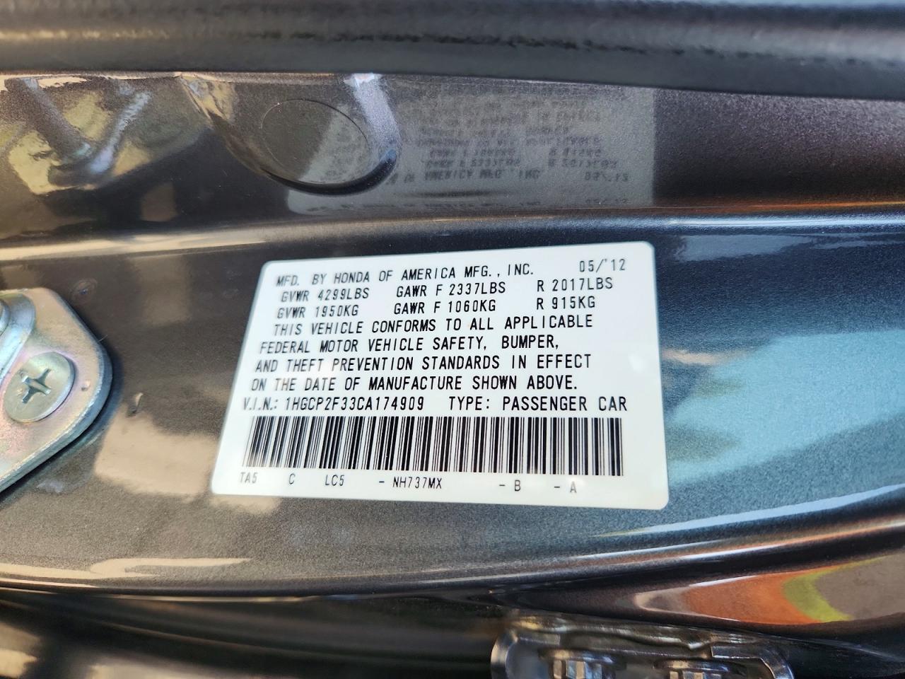 Honda Accord Lx