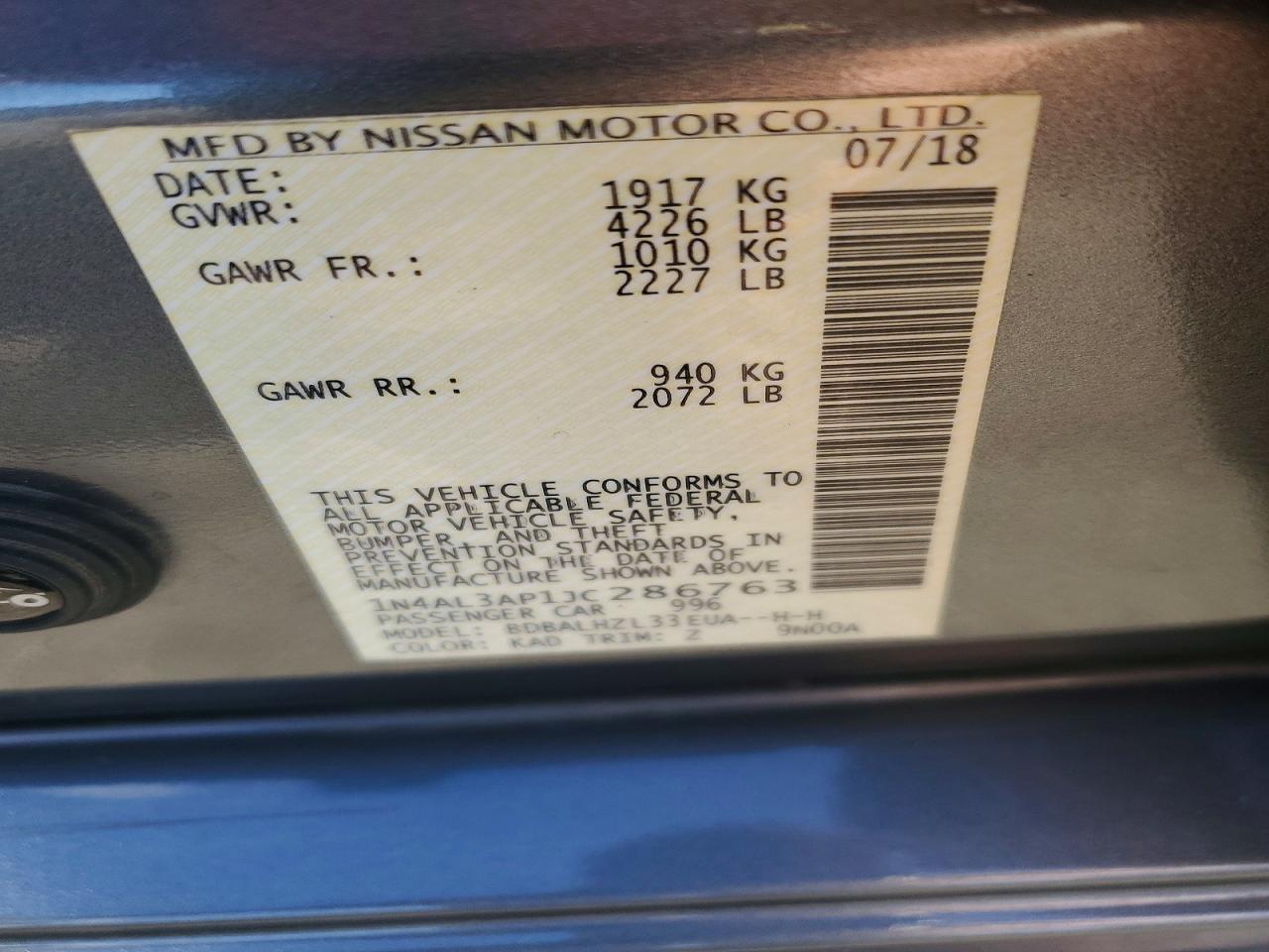 Nissan Altima 2.5 Sr