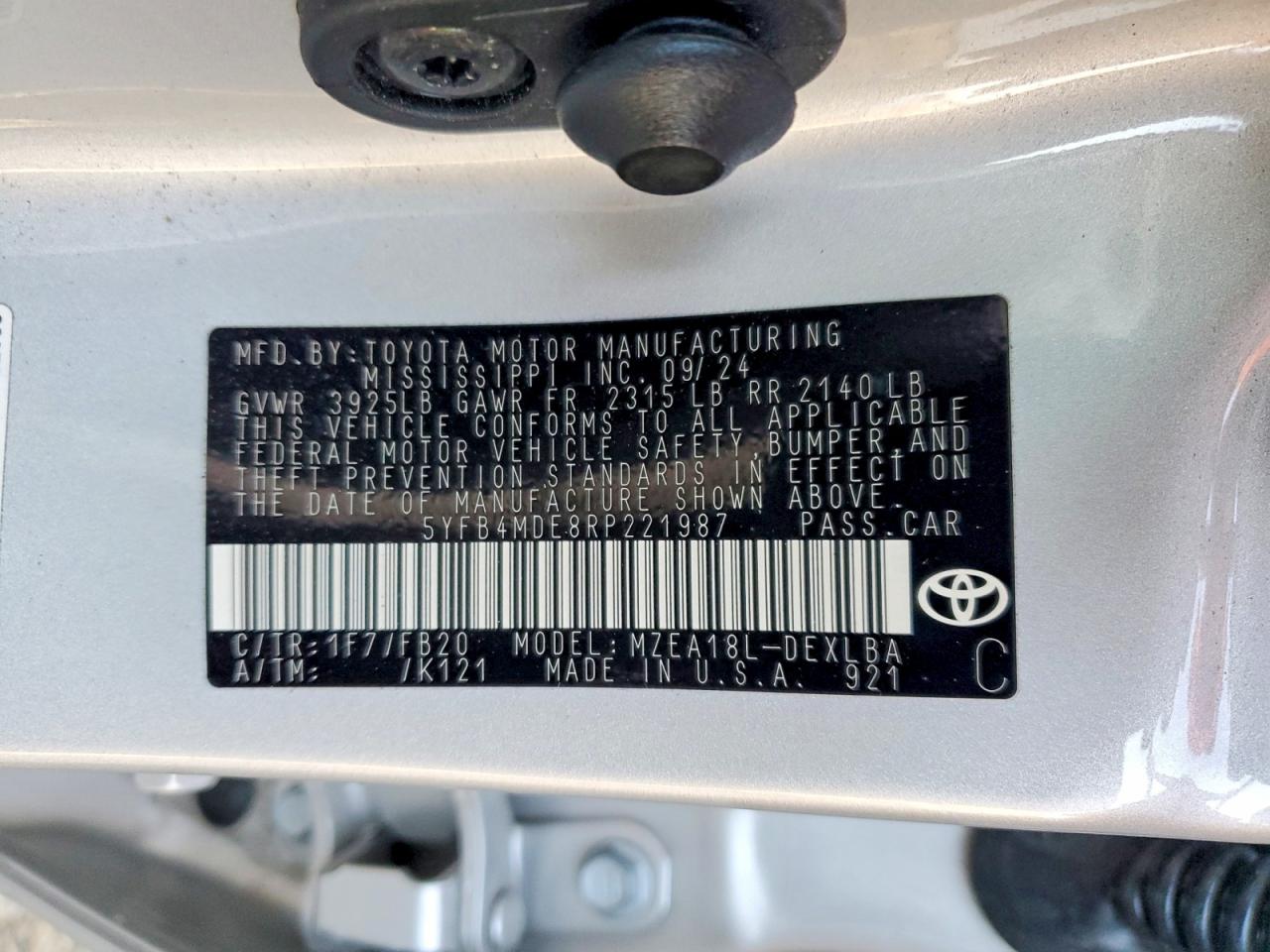 Toyota Corolla Le