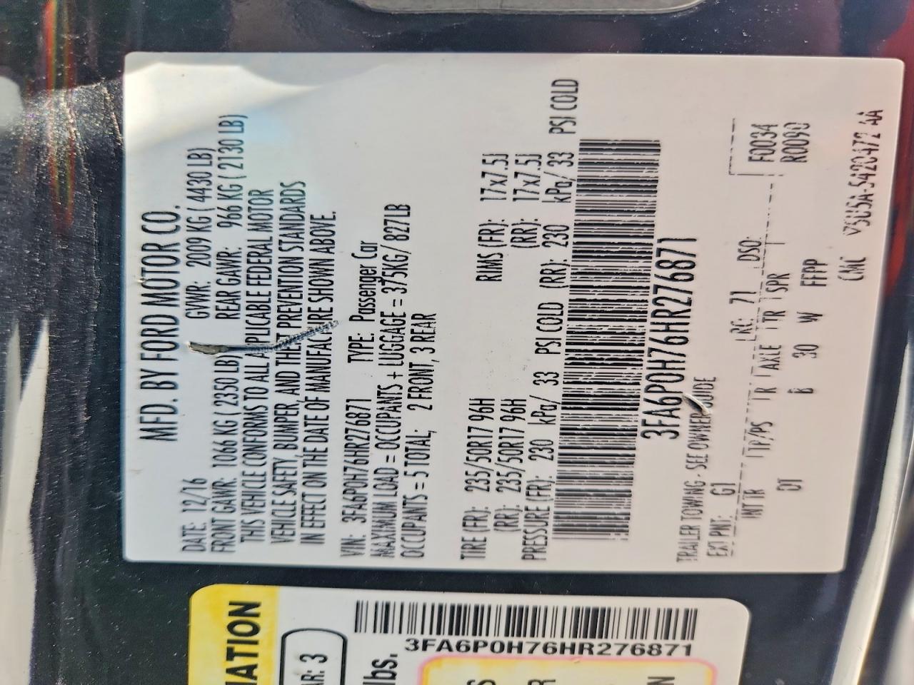 Ford Fusion Se