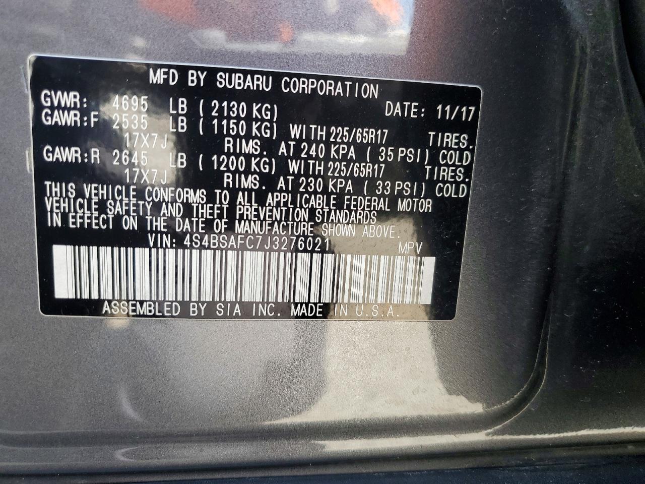 Subaru Outback 2.5i Premium