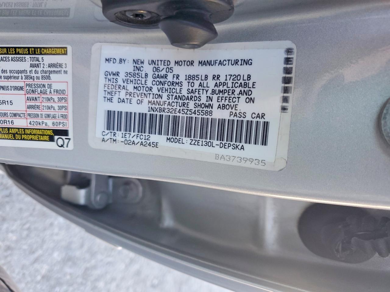Toyota Corolla S