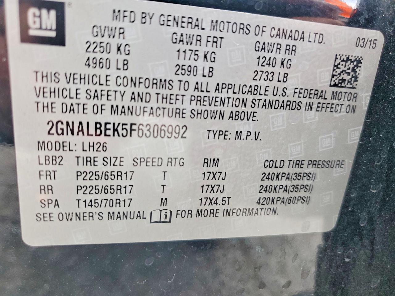 Chevrolet Equinox Lt