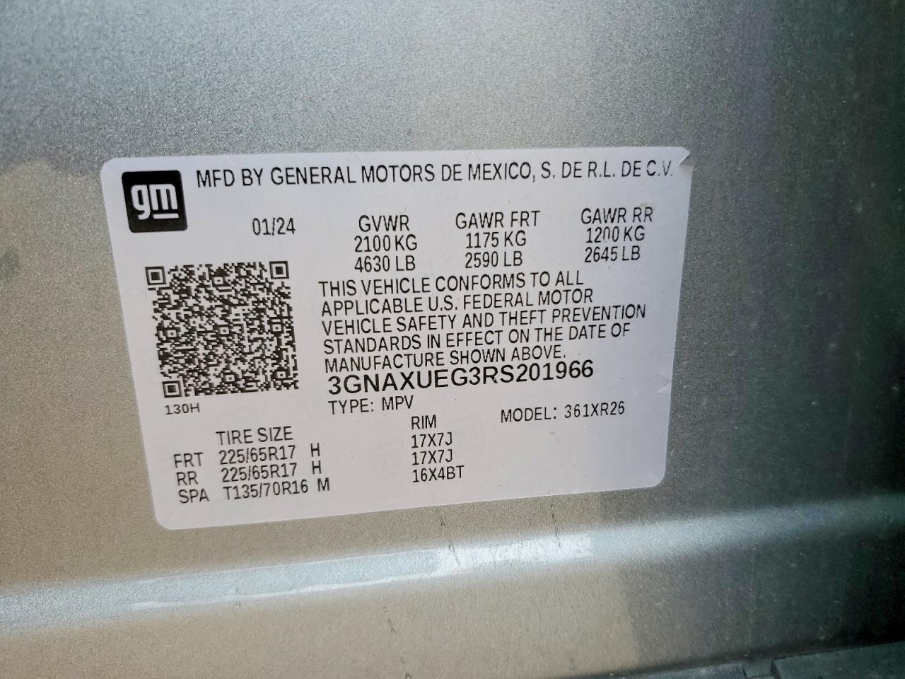 Chevrolet Equinox Lt