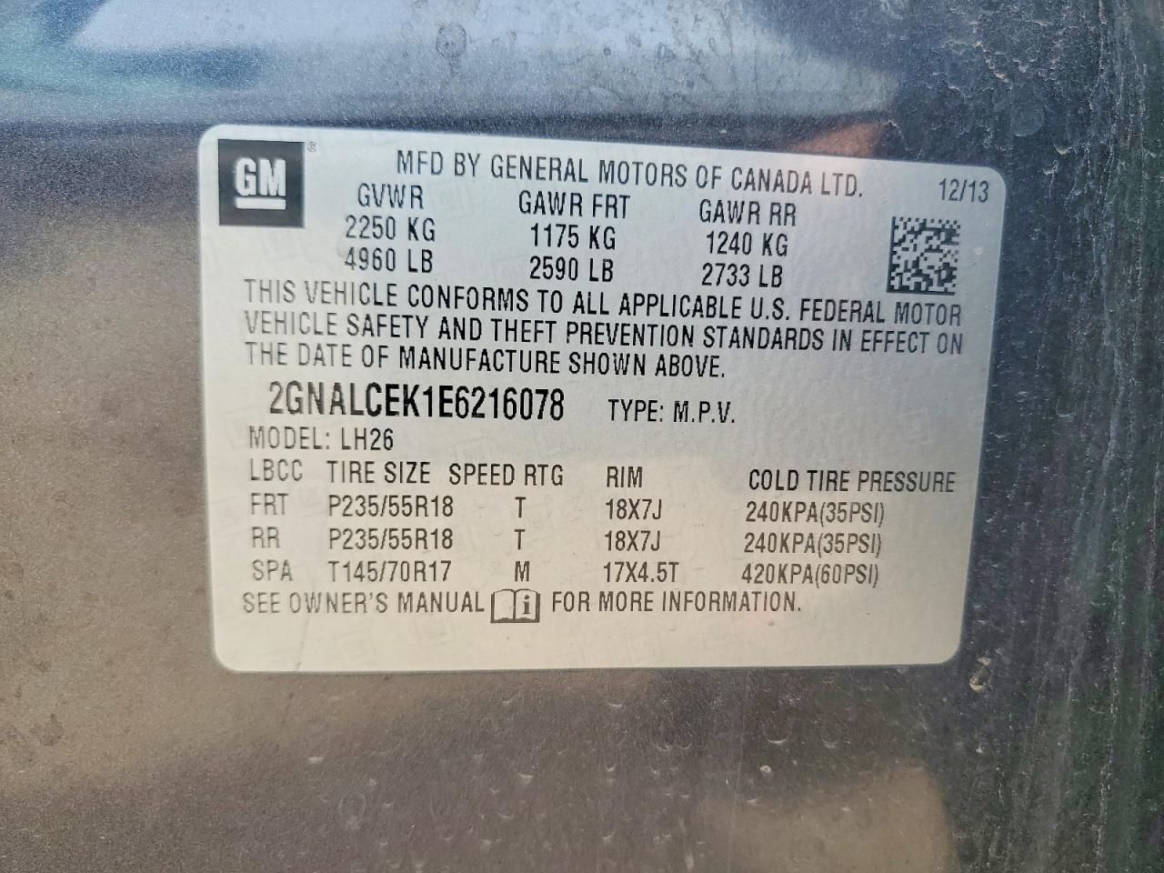 Chevrolet Equinox Lt