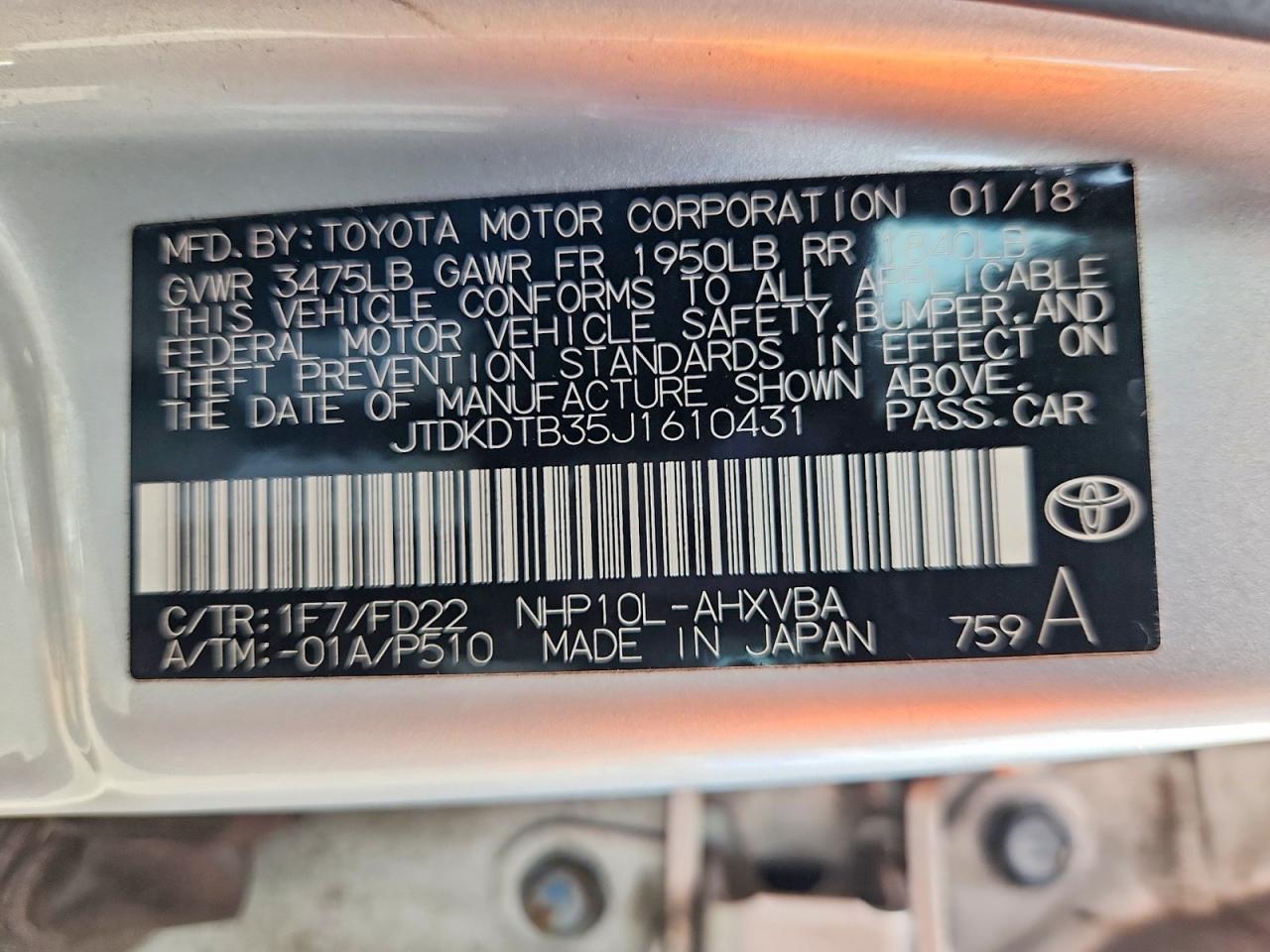 Toyota Prius One