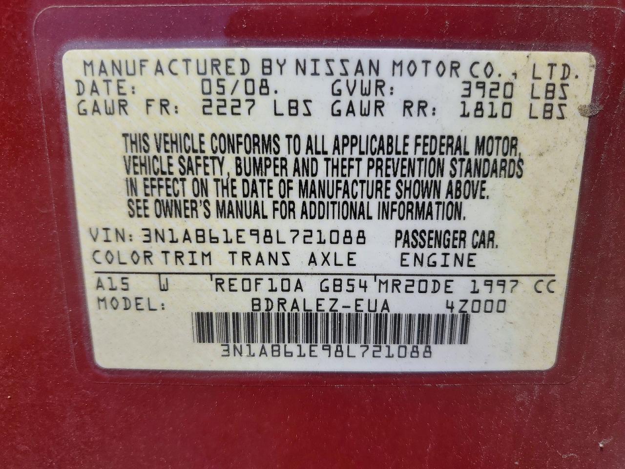 Nissan Sentra 2.0