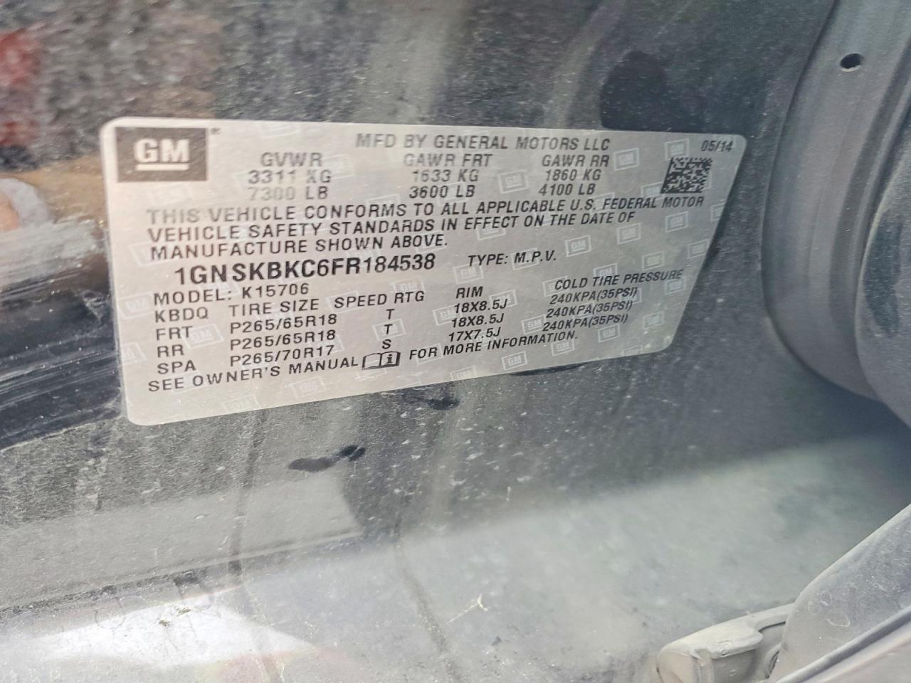 Chevrolet Tahoe K1500 Lt