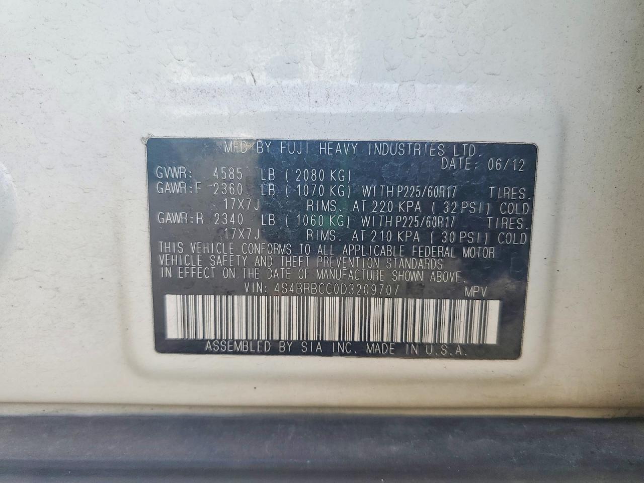 Subaru Outback 2.5i Premium