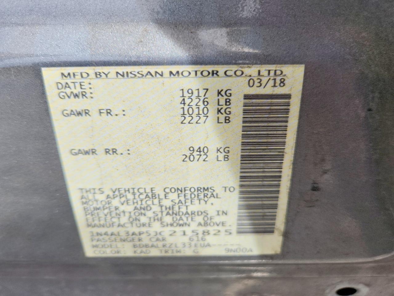 Nissan Altima 2.5 Sl