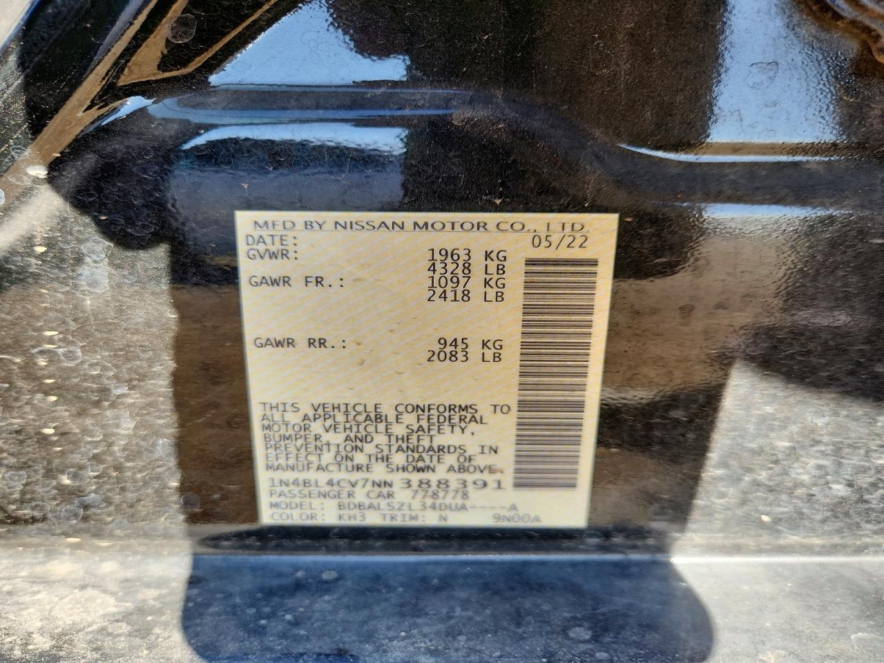 Nissan Altima Sr